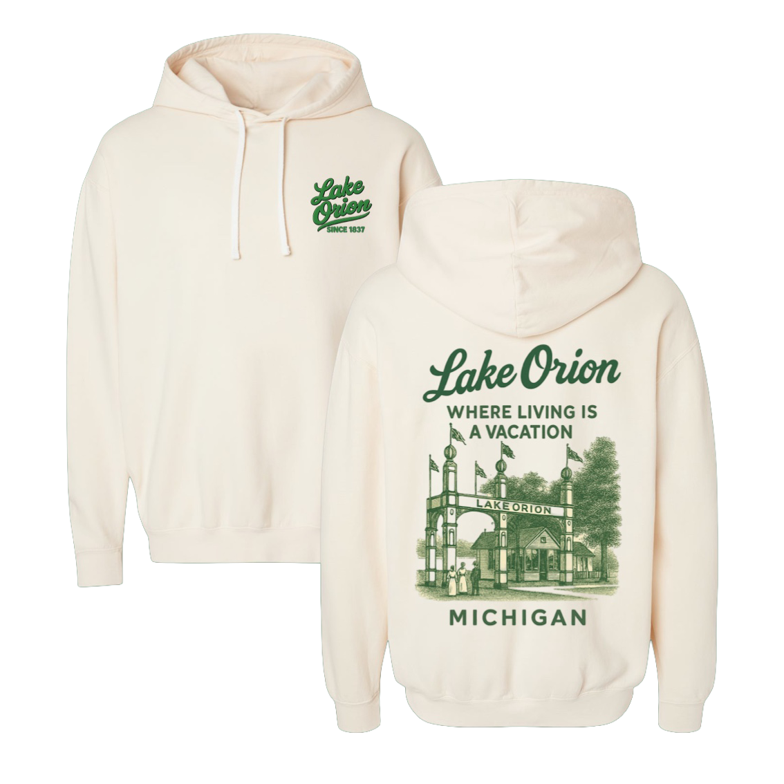 Lake Orion Park Island Hoodie